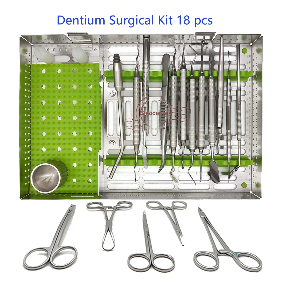 New Original Dental Implant kit 18pcs 21pcs 28pcs Surgery Kit Basic Instrument Set for Dental Periodontal&Implant Surgery Use