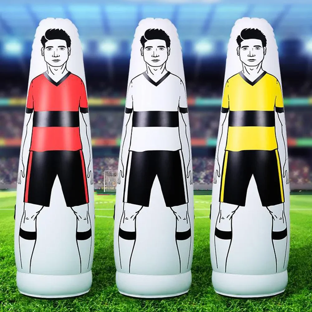 Manichino gonfiabile della barriera di allenamento per calcio da 160 cm, in PVC, per bambini e adulti