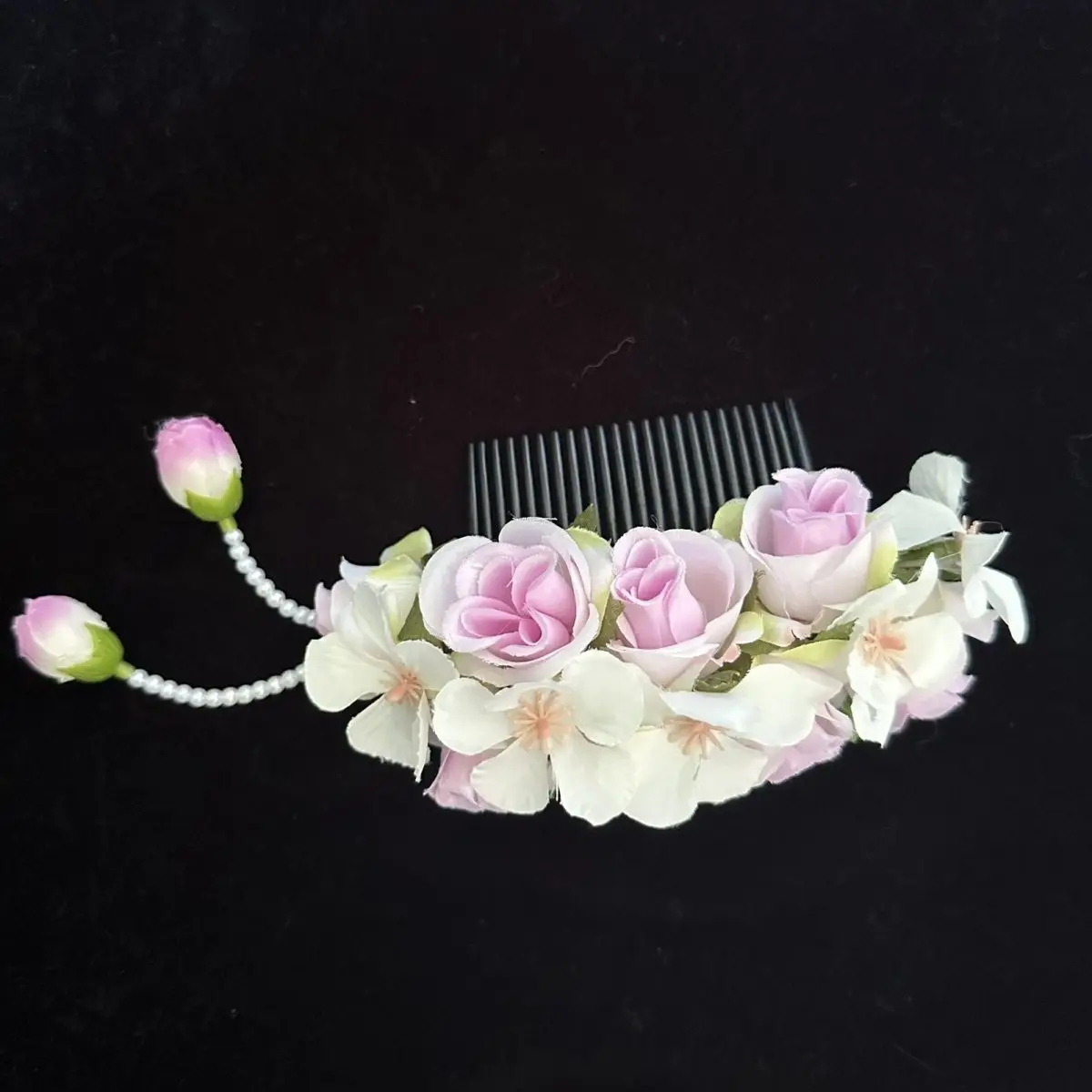 Dai Capelli etnici Fiore Pettine per capelli Copricapo da ballo Accessori per capelli fatti a mano in stile etnico tailandese Accessori per copricapo di fiori