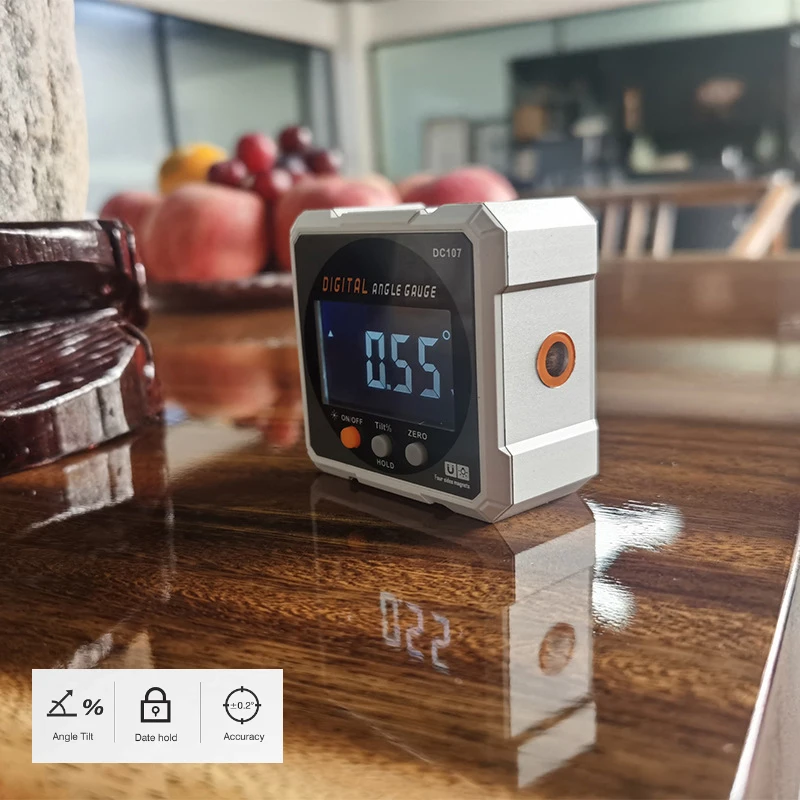 Laser Digitale Gradenboog Inclinometer Gradenboog Laser Usb Inclinometer Level Hoekzoeker Goniometer Magneet Tilt Meetinstrument