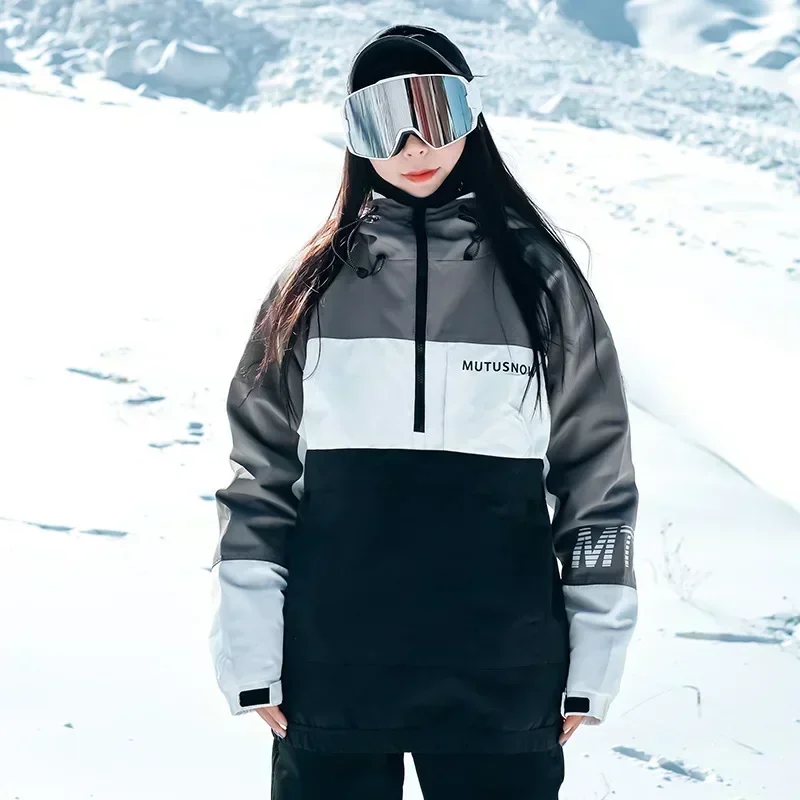 Skiing Coats Warm Windproof Ski Clothing Snow Jackets Sports Mountain Female Hooded Snowboard Wear Men Tracksuit Woman Outerwear