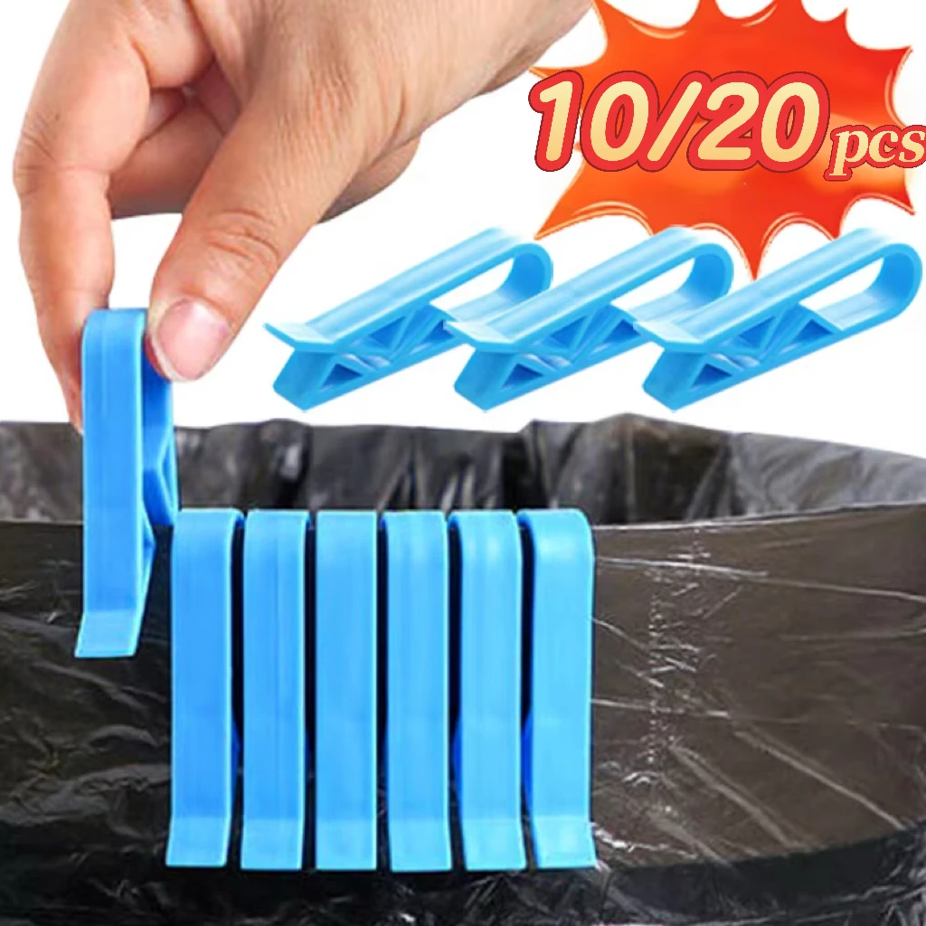 Innovative Mülleimer Klemmen rutschfester Müllbeutelhalter stilvolle Seiten Trennklemmen multifunktionales Werkzeug zum Befestigen von Papierkörben und Versiegeln von Snackbeuteln praktisches Zubehör für Küche Schlafzi – Detail 3