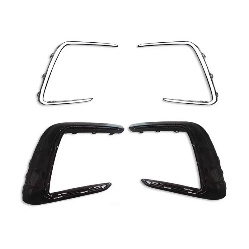For Tiguan R-Line R Line 2022-2024 Front Bumper Foglight Grille Surrounding Fog Lamp Grille Chrome Trim Strip Car Accessories