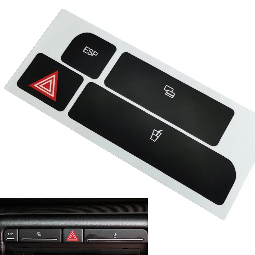 For A4 2004-2006 Car Flash Switch Button Cover Cup Holder Stickers Repair Button Knob Switch Interior Decora Car Styling