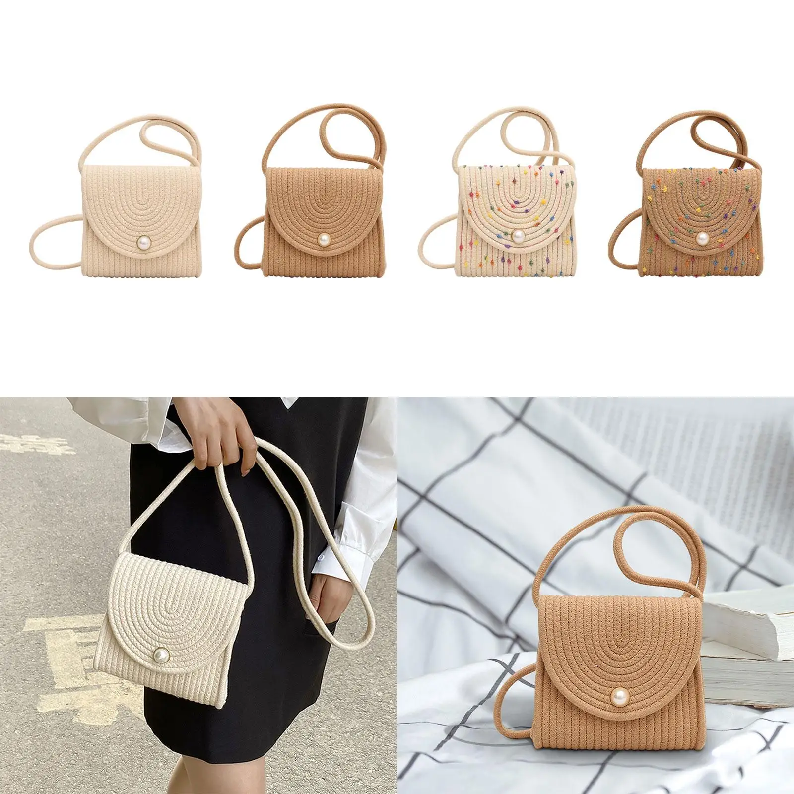 Bolsa Crossbody portátil para mulheres, Beach Tote, ao ar livre, primavera, verão