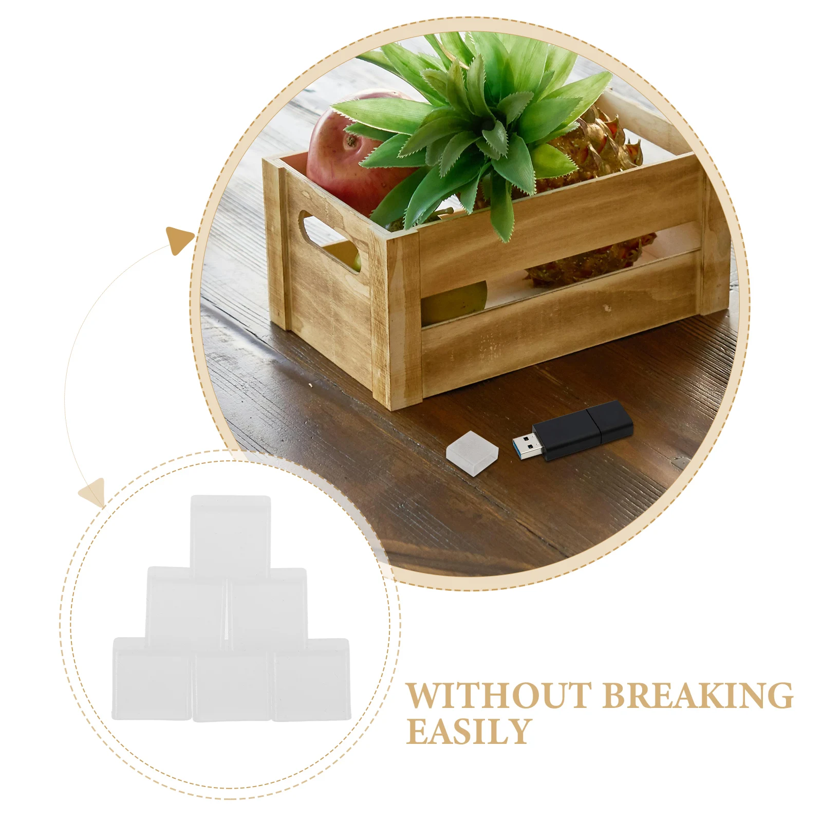 

20 Pcs USB Flash Drive Cover Charging Port Protector Cap Data Line Side Connector Dust Plugs Silica Gel Ports Covers