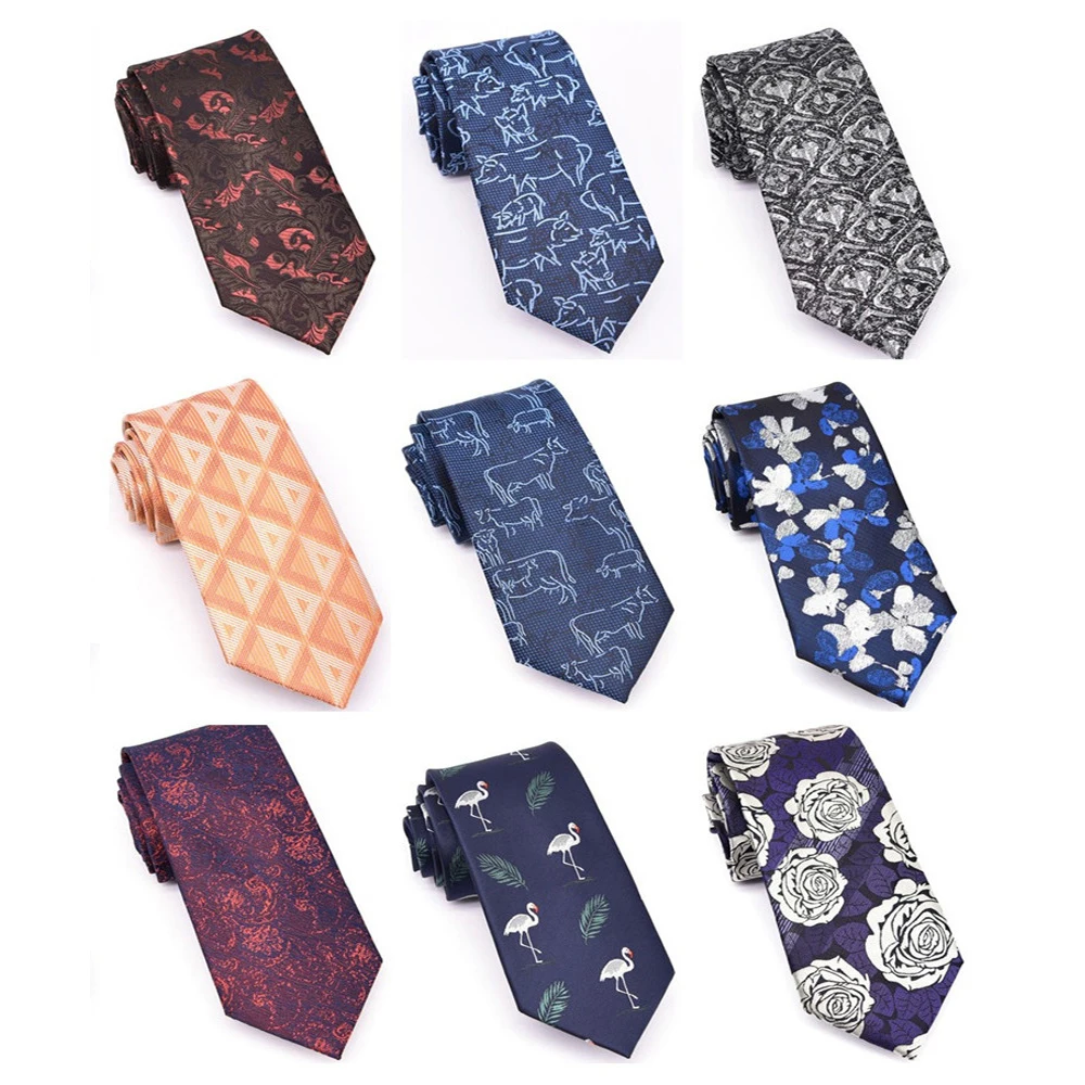 Floral Mens Ties 1200-PIN 8cm/3.15in Wedding Accessories for Men Women Gravata Corbata Masculinos красный галстук черный