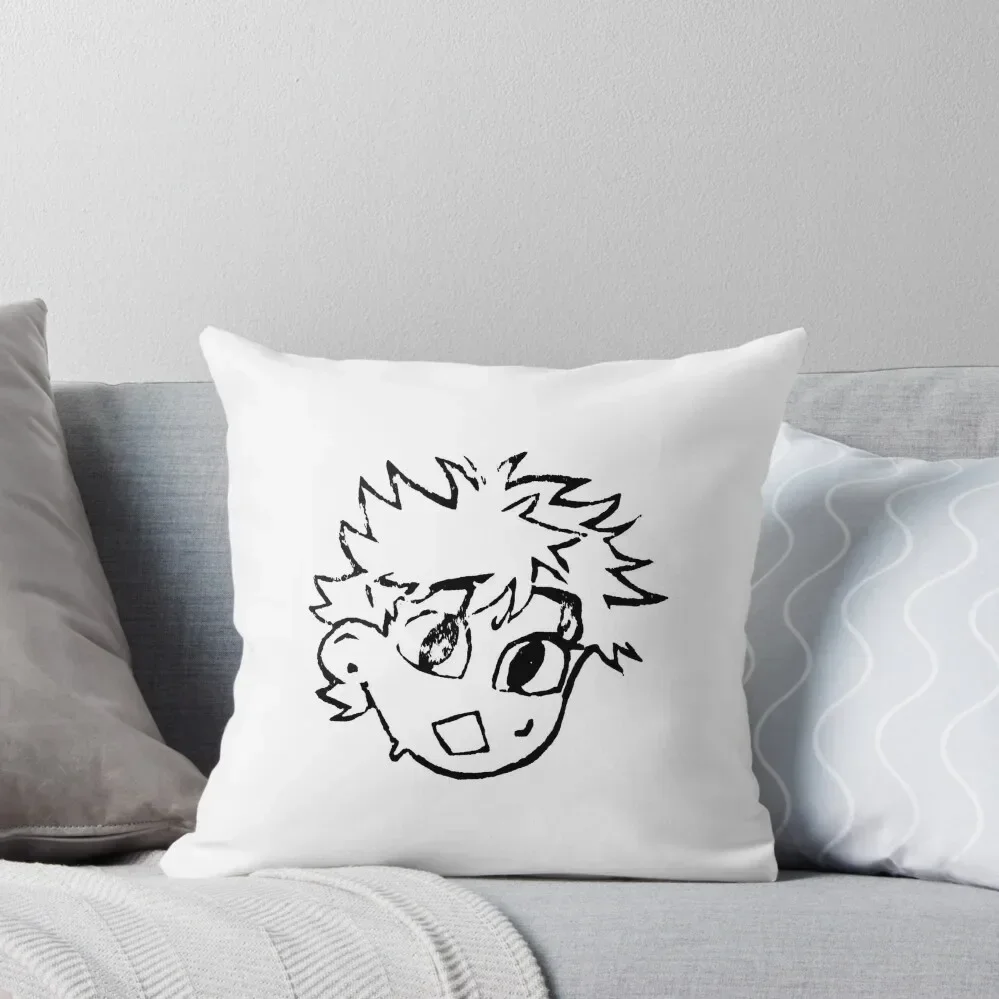 Ookiku Furikabutte - Mihashi Ren - Linocut Throw Pillow Pillowcase pillow cover luxury pillow