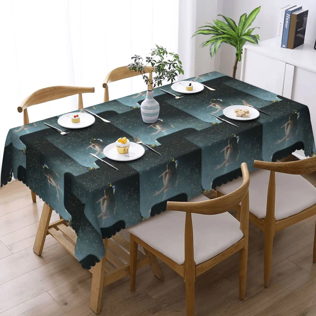 Singer Emilia Mernes Cover Emilia Mp3 Customized Rectangular Tablecloth Oilproof Table Cover for Dining Events Table Cloth