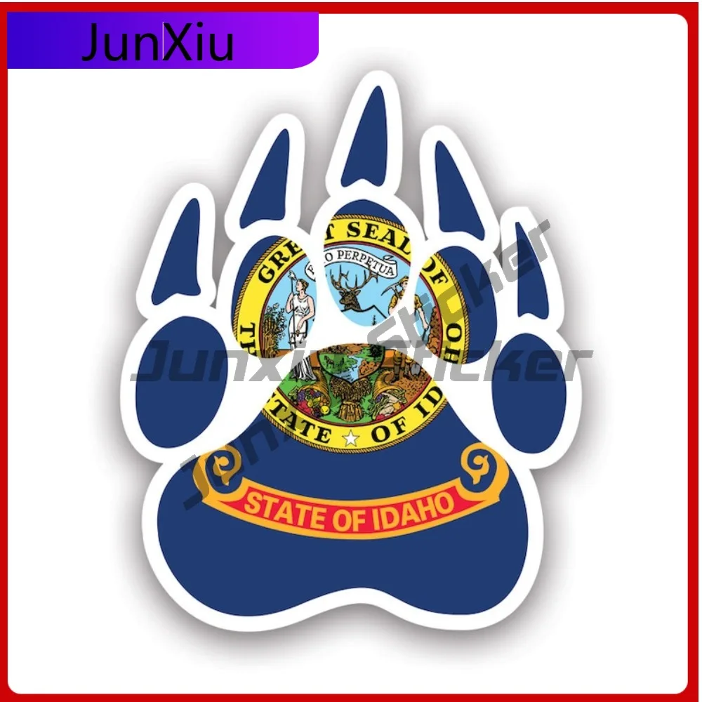 

Idaho State Bear Print Shaped Sticker Anime Laptop Waterproof Vinyl Decal For Campers Fun Outdoor Fun Fun Unique Decor Unique