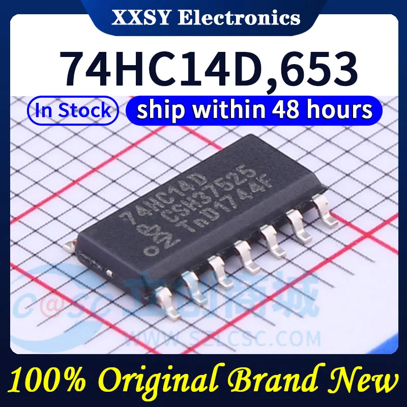 74HC14D, 653 Alta calidad 100% Original Nuevo
