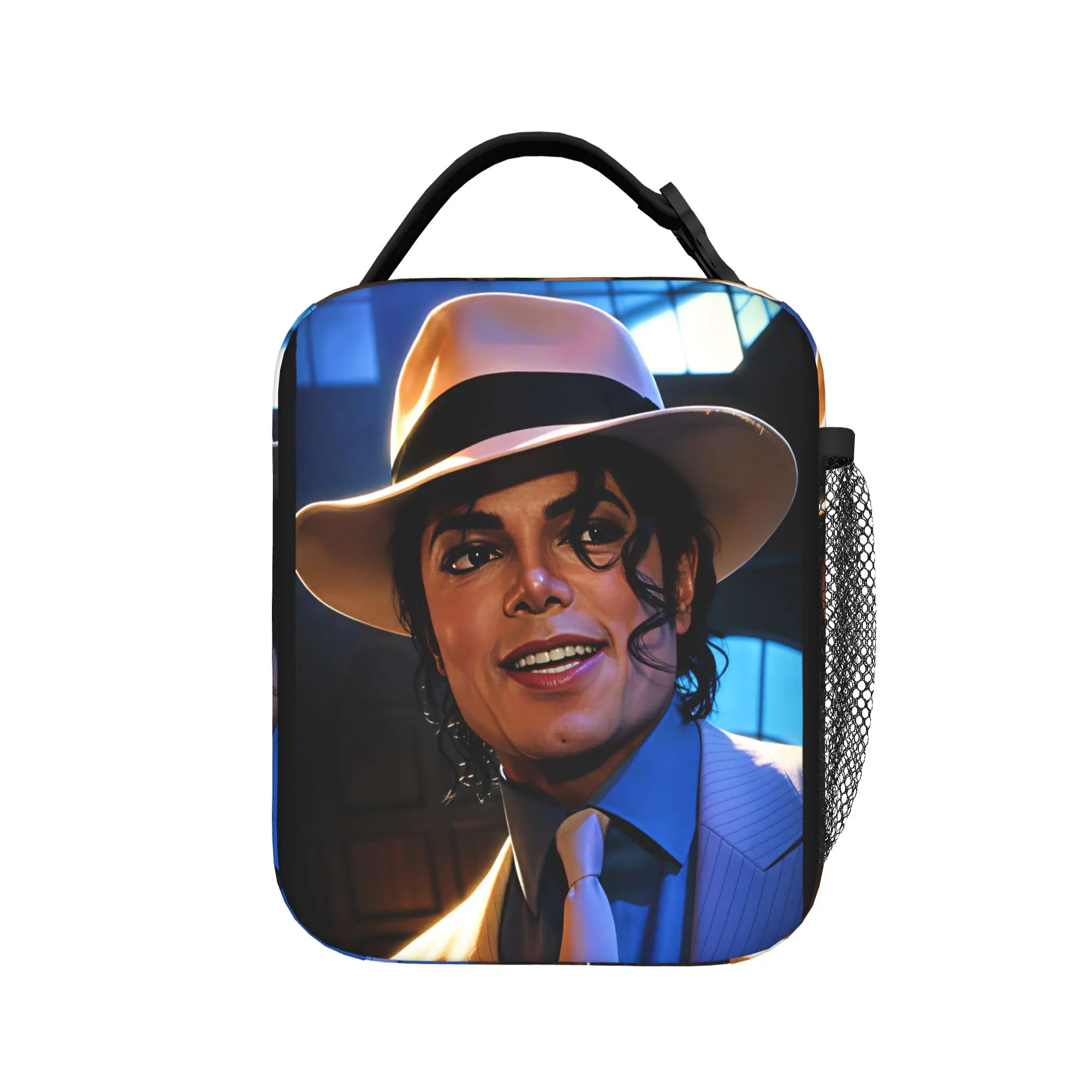 Michael Jackson Lunch Bag  Casual Lunch Box Outdoor Picnic Portable Tote Food Bags For Unisex Oxford Designer Cooler Bag