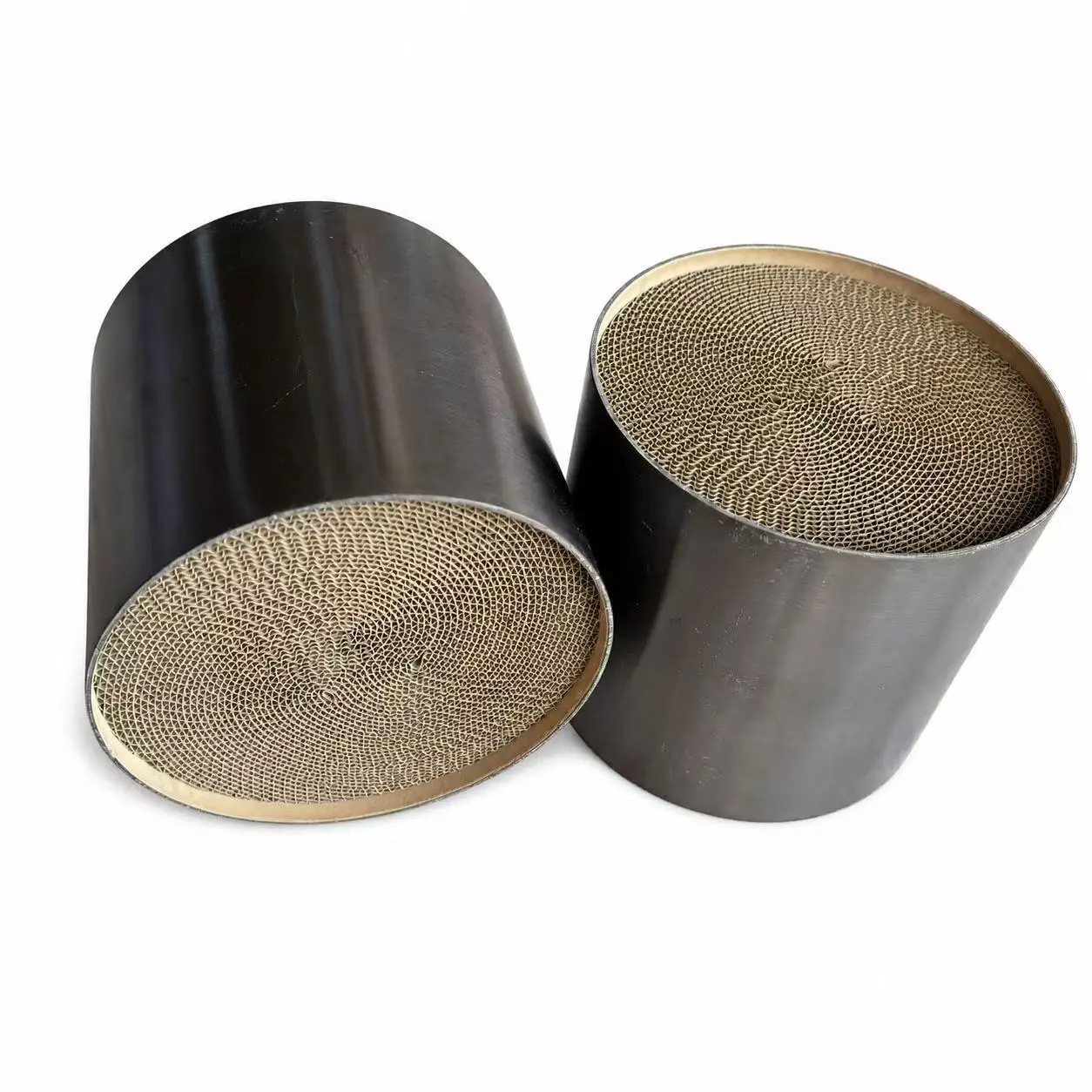 110x100mm 300 CPSI Metallic Catalytic Converter Substrate Universal Automotive Exhaust Honeycomb Metal Catalyst Core