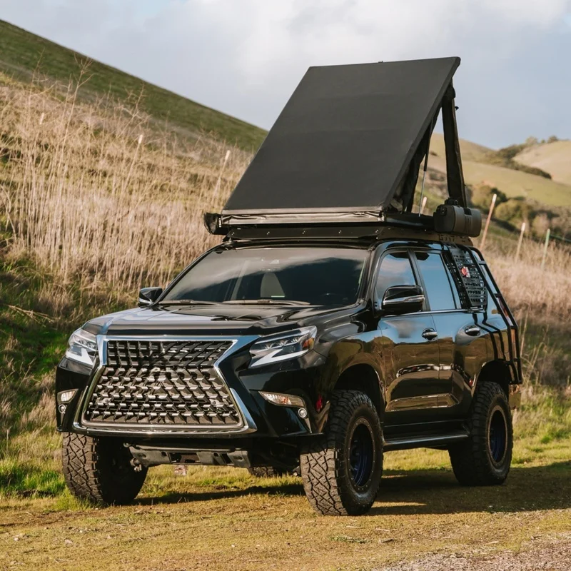 Ultralight 2 Person Softshell Roof Top Tent Waterproof All-Weather Tent with Ladder SUV Pickup Camping
