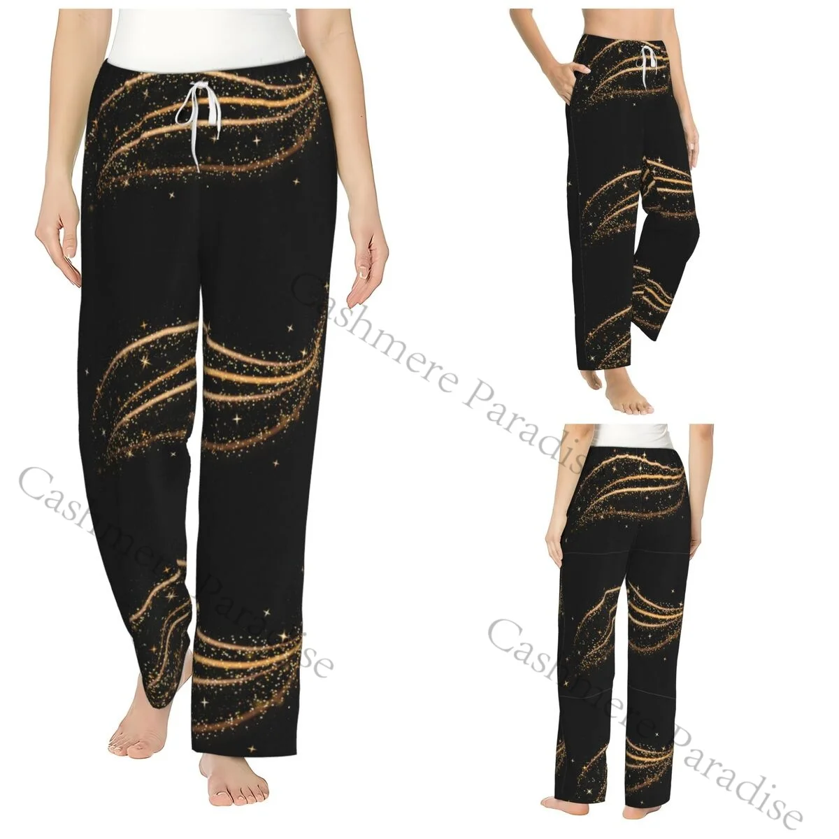 

Fairy Dust Flannel Pajama Pants for Women Soft Warm Sleep Pants with Elastic Waistband