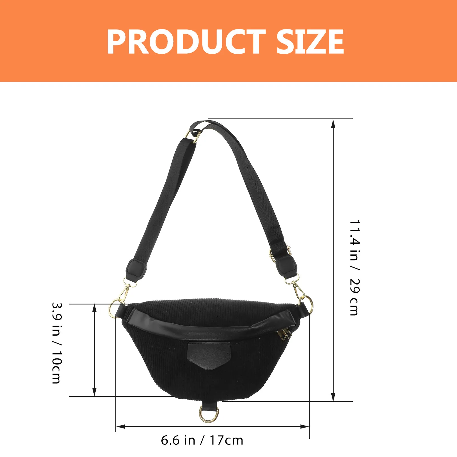 Outdoor Chest Bag Solid Color Fanny Pack Wear-Resistant Adjustable Waist Belt Pack for Travel Running Sports Casual Use