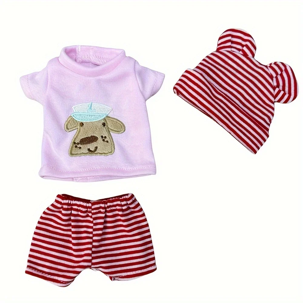 1 Set Including 4 Outfits Reborn Doll Clothes Fits 10Inch Bebe Newborn Dolls Soft Touch High Quality Ideal Gift for Youngsters