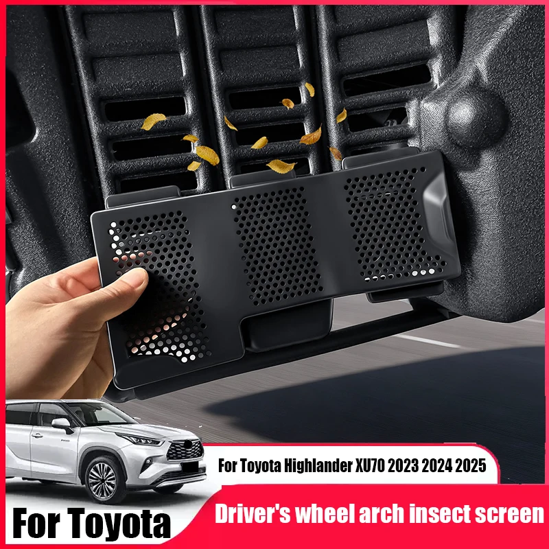 

for Toyota Highlander XU70 2023 2024 2025 Driver's wheel arch insect proof mesh wheel arch mudguard external protection