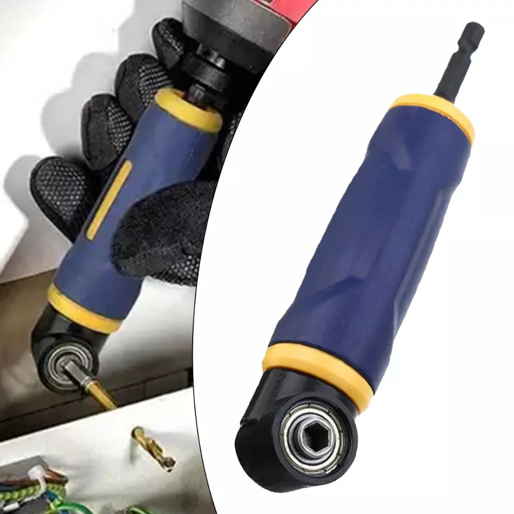 90 Degree Right Angle Extension Screwdrive Blue Metal Right Angle Drill Adapter Multi Purpose Electric Tool