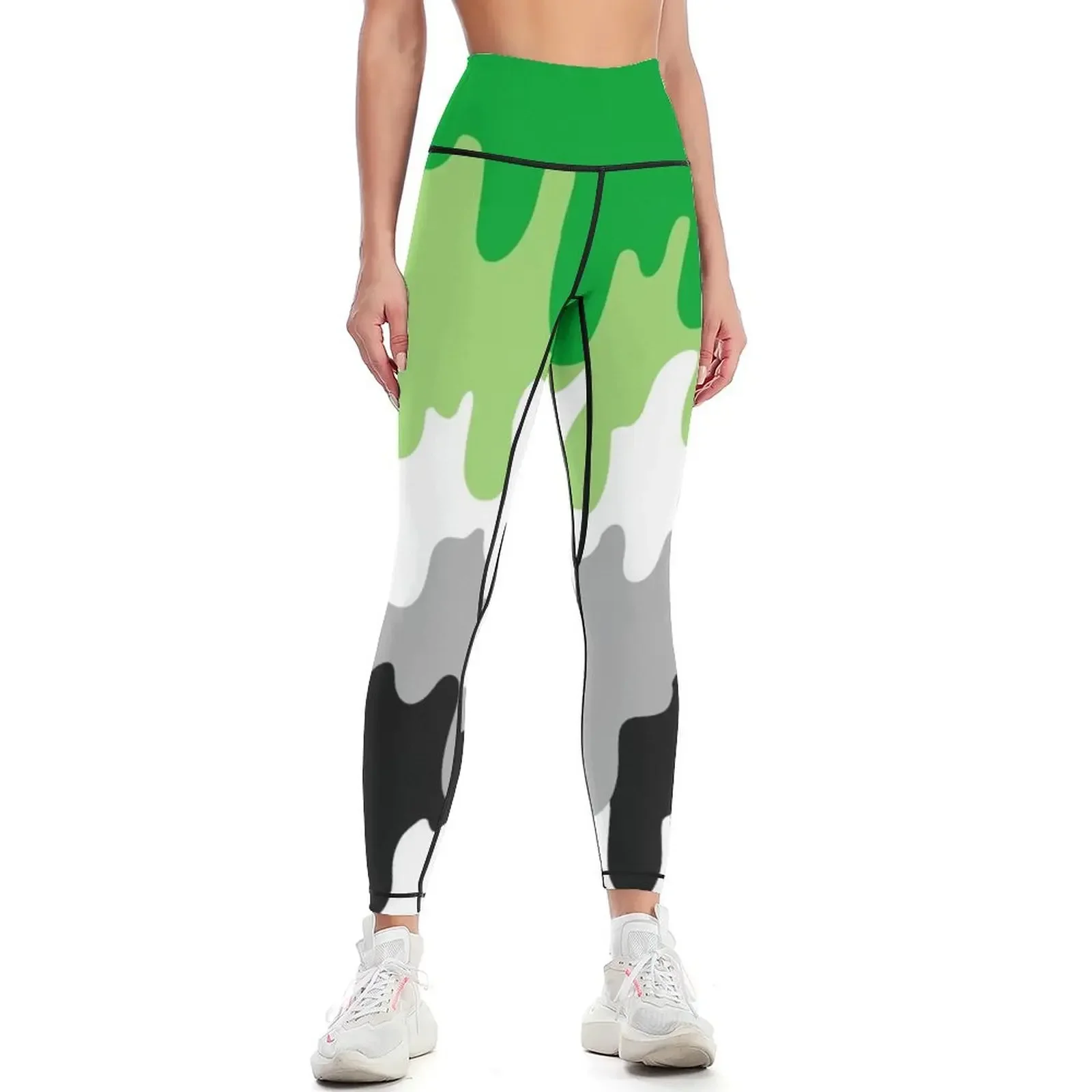 

Aromatic Drip Flag Leggings workout clothes for active wear Tight fitting woman sports for Womens Leggings