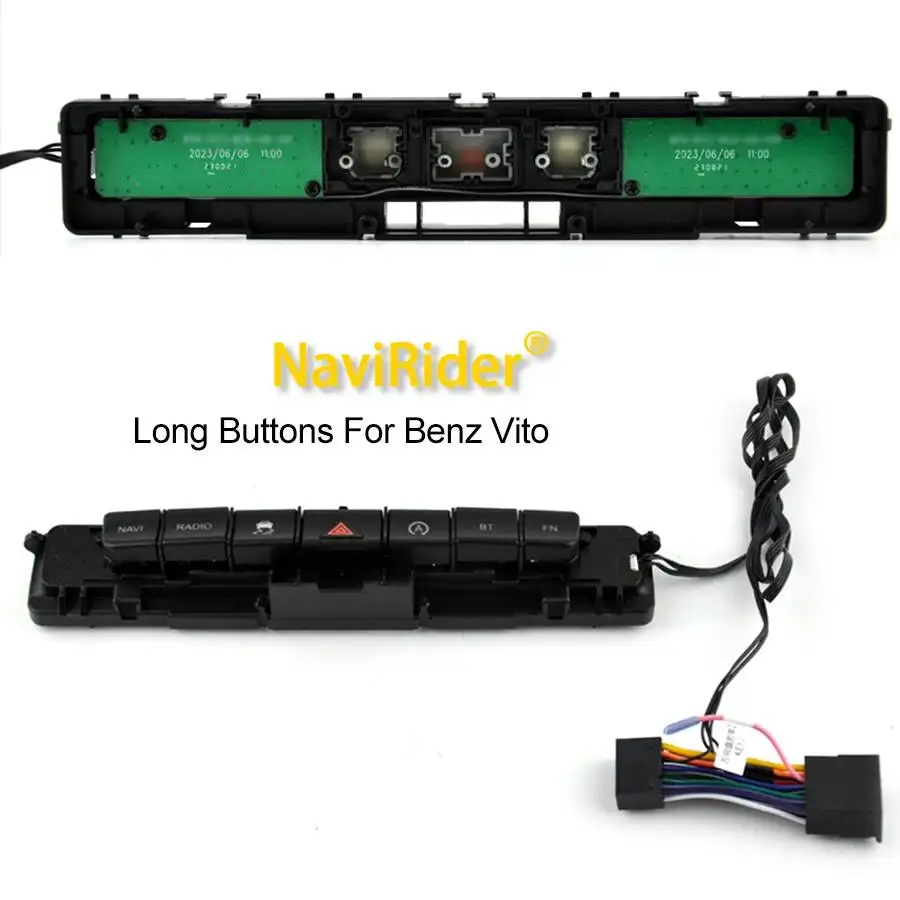 OEM Style Control Panel Emergency Light Button Console Button For Benz Vito W447 2014-2021 After Market Android Screen
