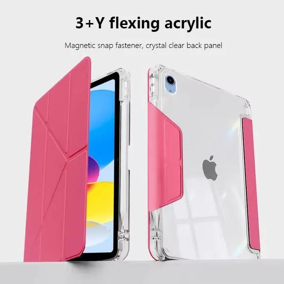 

Acrylic Case For Samsung Galaxy Tab A11 8.7 S10 FE Plus S10+ S9 S8+ S7FE A11 A9 A11 Plus S10 Lite S8 S7 Magnetic Leather Cover