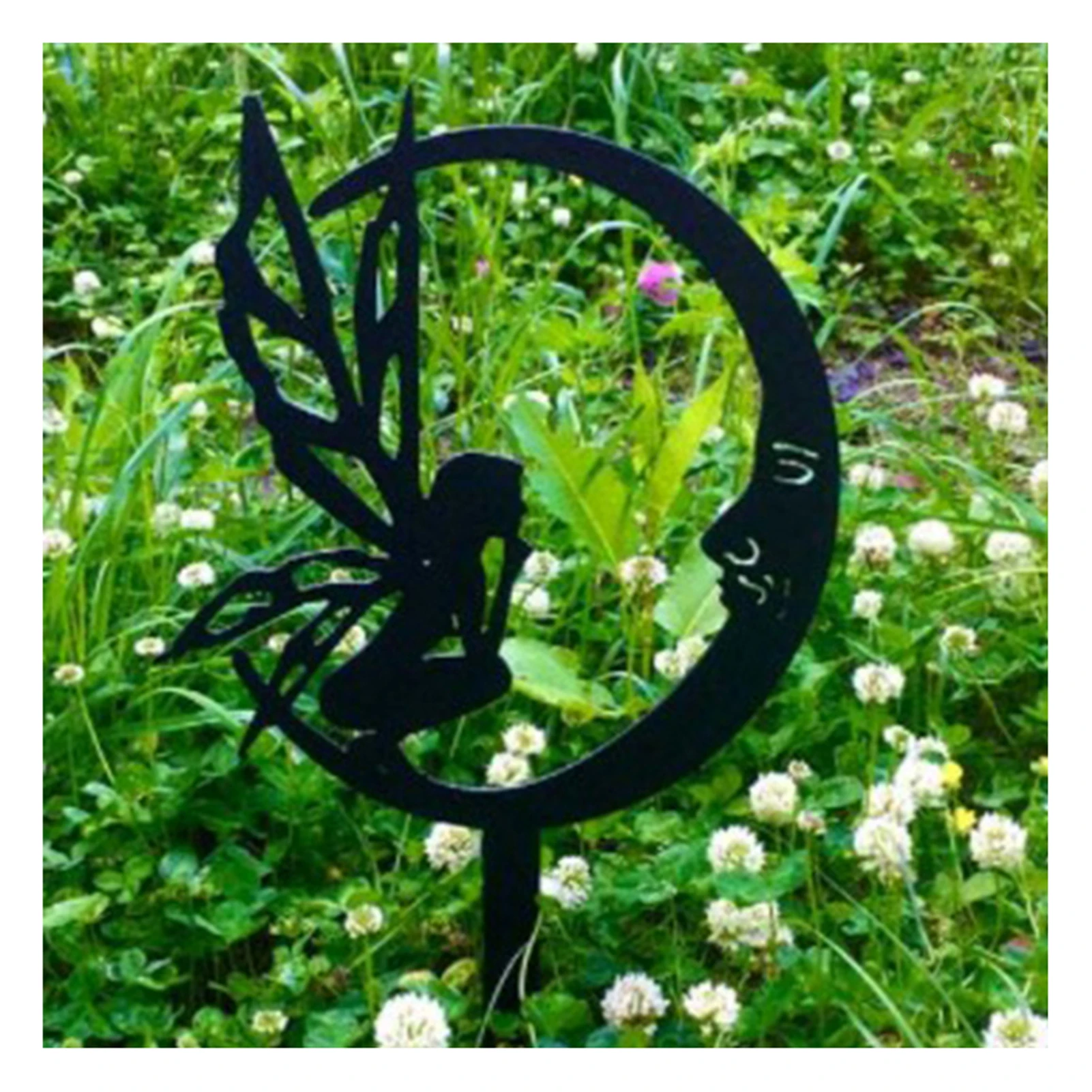 New Fairy Garden Metal Iron Crafts Pendant Garden Decoration Indoor and Outdoor Ornaments Interesting Garden Statues Sculptures