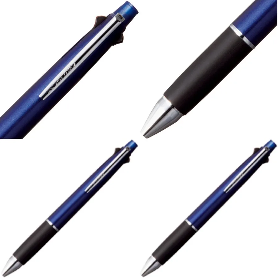 

Uni Jetstream 0.5 mm Ballpoint Multi Pen and 0.5 mm Pencil with Navy Body for Precise Writing and Sketching in Office School an