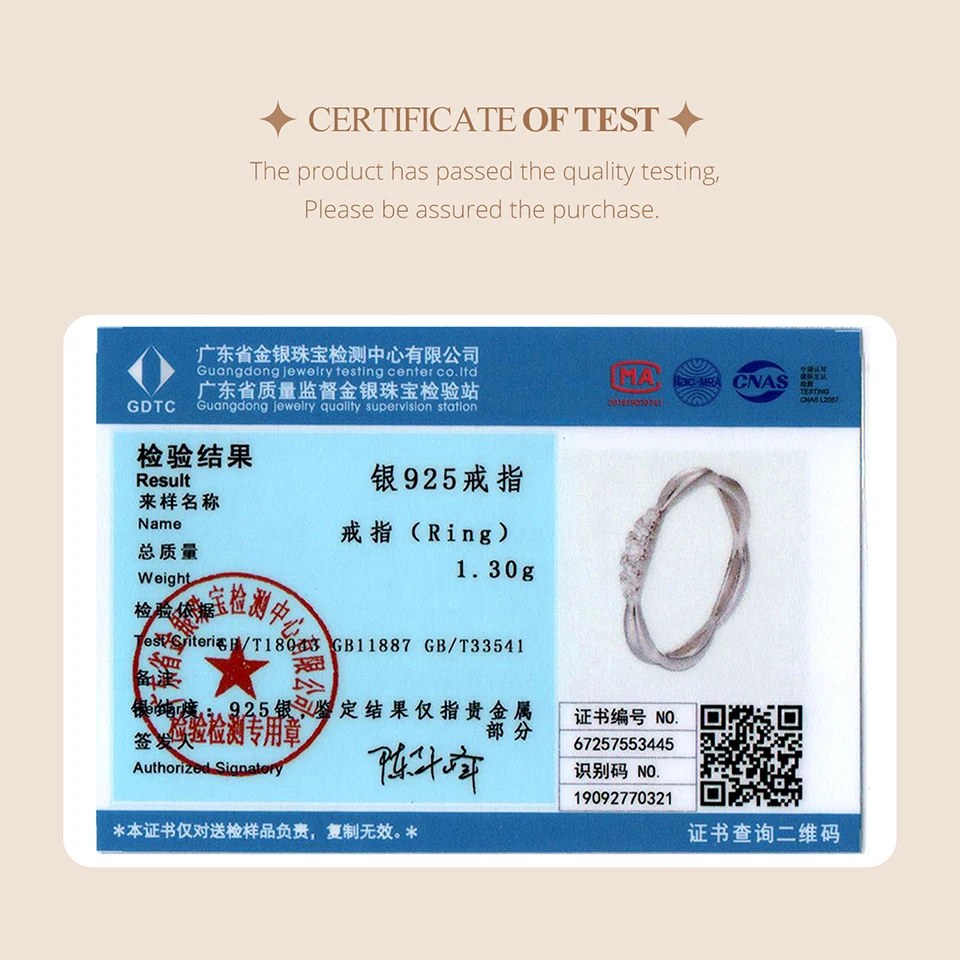 خاتم مويسانيتي ملتوي من BAMOER خاتم شريطي منحني قابل للتكديس مع خط مختبر الماس 925 فضة D اللون VVS1 هدية عيد الميلاد للسيدات