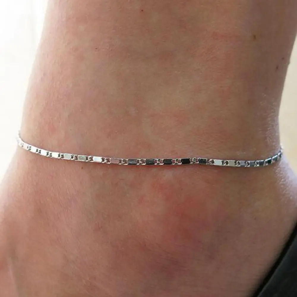 Simple Alloy Sexy Chain Anklet Bohemian Gold/Silver Foot Chain Ankle Bracelet Barefoot Sandals