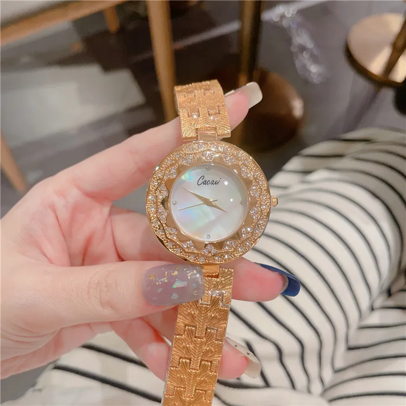Elegant Bracelet Strap Women Watches Fashion Rhinestone Quartz Wristwatch For Ladies Clock Reloj Mujer A132
