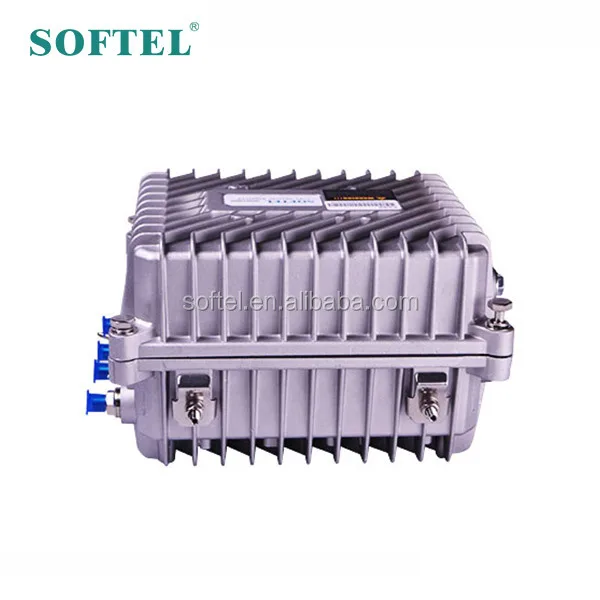 Softel 4 Way Output Catv Fiber Optic Receiver عقدة بصرية خارجية مع AGC