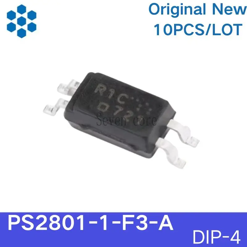 

Original New 10pcs/lot PS2801-1-F3-A Optocoupler, Toshiba TOSHIBA, 5000Vrms Isolation, 50mA Output, DIP-4 Package, Industrial G