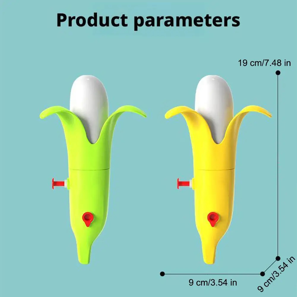 Pistola de água banana spray de água brinquedo plástico mini pistola de água para praia/forma de fruta ao ar livre brinquedo de spray de água crianças brinquedo