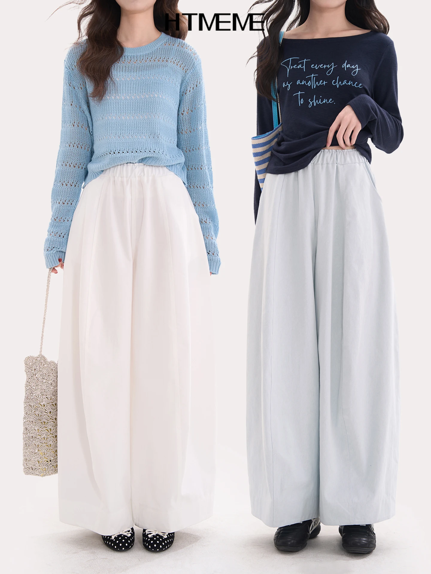 

Женские повседневные хлопковые брюки с широкими штанинами и низкой насыщенностью цвета, свободного кроя, весна-лето