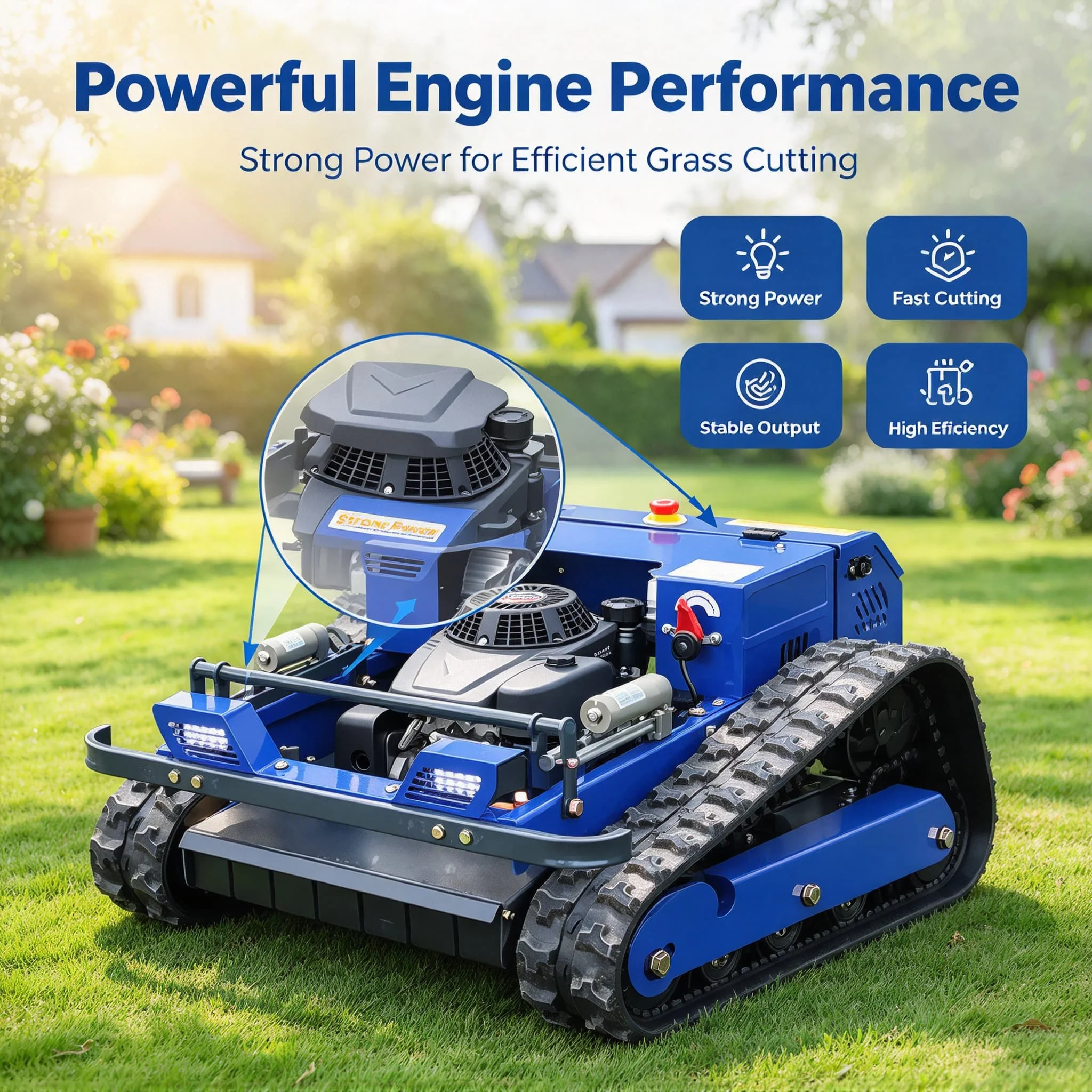 Customized zero turn mower remote control rc crawler lawn mower rc grass cutting machine for professional slope maintenance