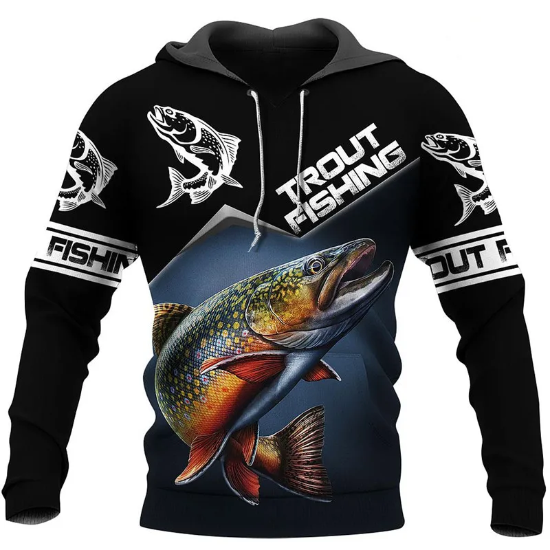 2023Newest Love Trout Fishing 3D Print Fashion Hoodie Men Women Harajuku Sweatshirt Pullover Casual Jacket Drop Shipping