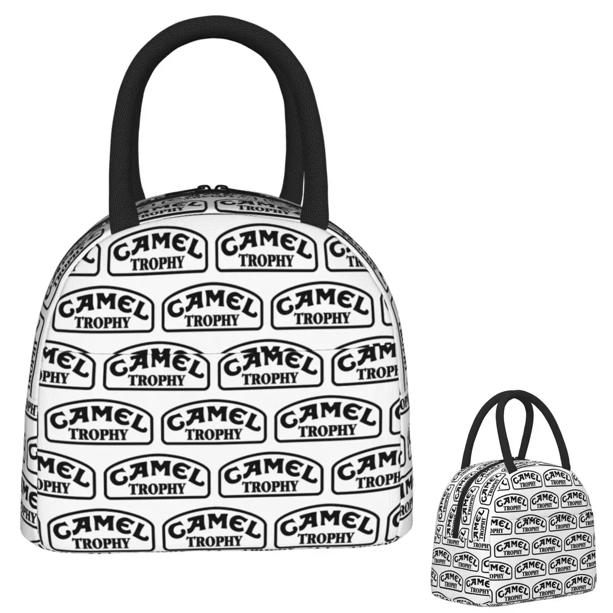 

Camel Trophy Black Lunch Bags Insulated Bento Box Lunch Tote Resuable Picnic Bags Thermal Bag for Woman Children Office