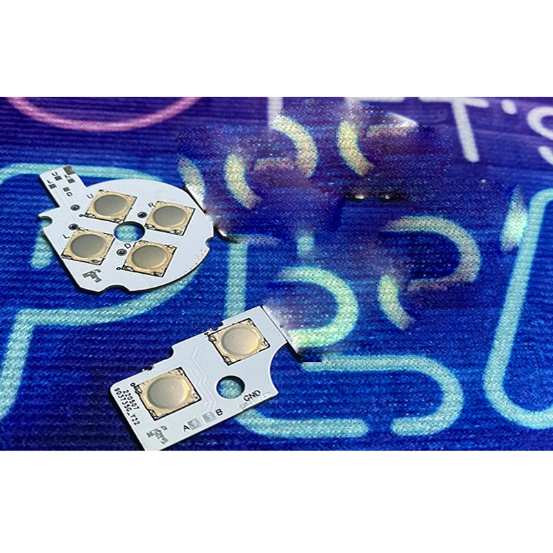 PCB لوحة قبة معدنية ل GameBoy GBC اللوحة الرئيسية زر تعديل لا خطوط الطيران ، لا قذائف قطع
