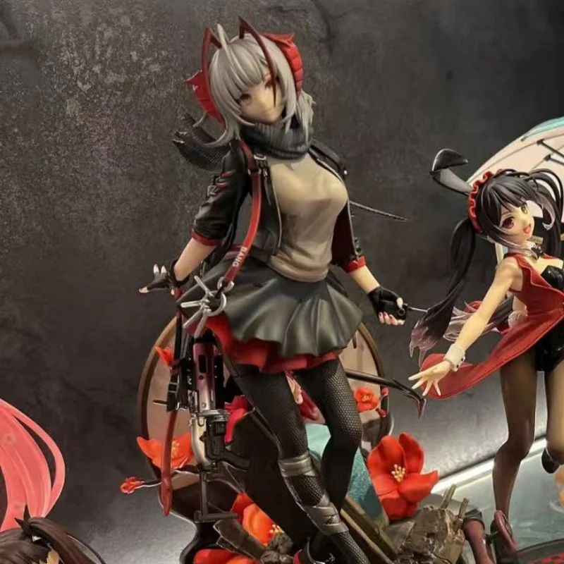 Arknights Anime Game Figuur W Gewapende Mooie Meisjes 26 cm Randapparatuur Kawaii Actiefiguren Collectie Model Poppen Kinderen Speelgoed gift