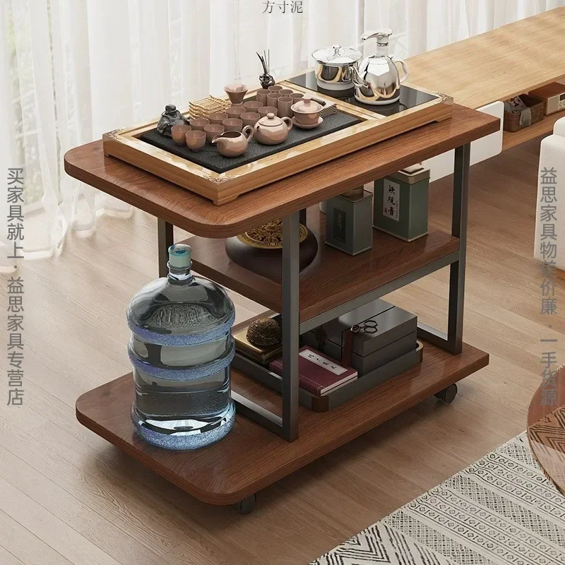 Coffee table, living room corner, movable, simple household sofa side cabinet, tea table