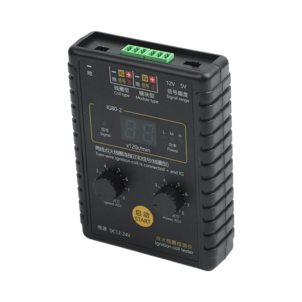 Engine for Performance Diagnostic Tool IG802 Ignition Coil Tester for 12V/24V Natural Gas Vehicles and Ignition Coils
