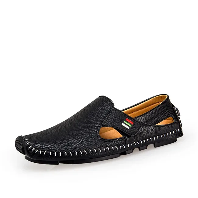 

Fashion Moccasins For Men Loafers Summer Walking Breathable Casual Shoes Men Hook&loop Driving Boats Men Shoes Flats