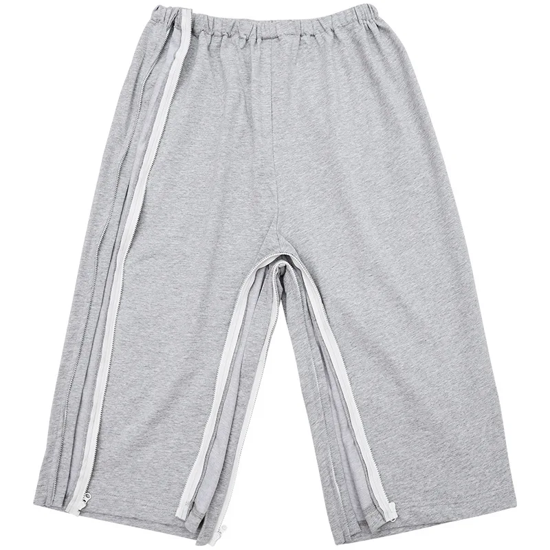 

Zipper Open Crotch Pants for Paralyzed Incontinence Bedridden Elderly Pants for Fracture Patients Easy to Wear and Take Off Summ