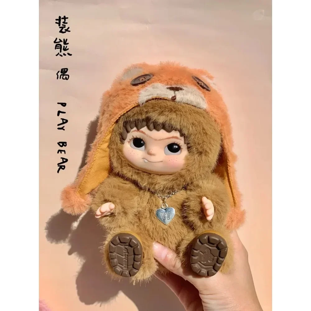 

71I HOT Wakuku Fuzzy Trendy Fun Party Series слепая коробка игрушка виниловая подвеска для лица фигурка тайна коробка подарок ребенку-сюрприз