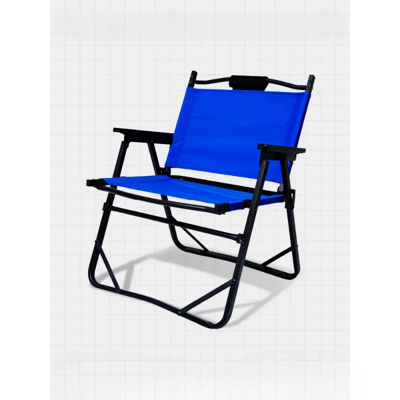 Portable Outdoor Folding Chair Camping Chair Kermit Chair Aluminum Alloy Outdoor Black Blue Strong Load-Bearing Safe Stable