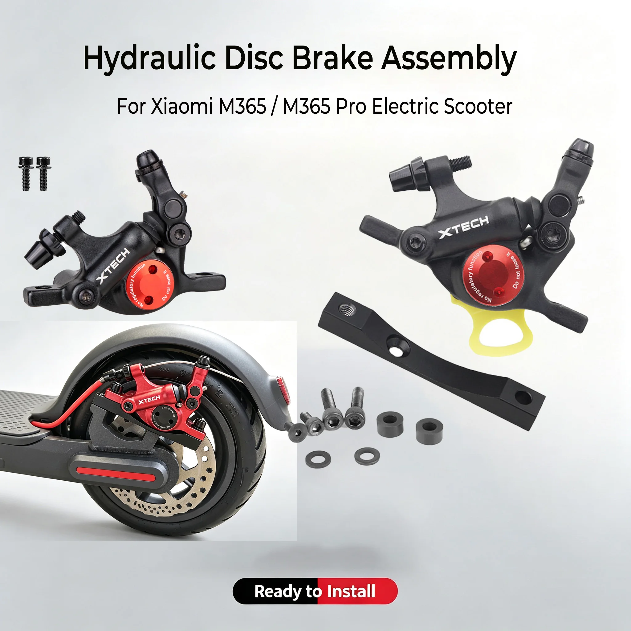 XTECH High‑PerformaHydraulic Disc Brake Assembly Aluminum Alloy For Xiaomi M365 / M365 Pro Electric Scooter Upgrade Repair Parts
