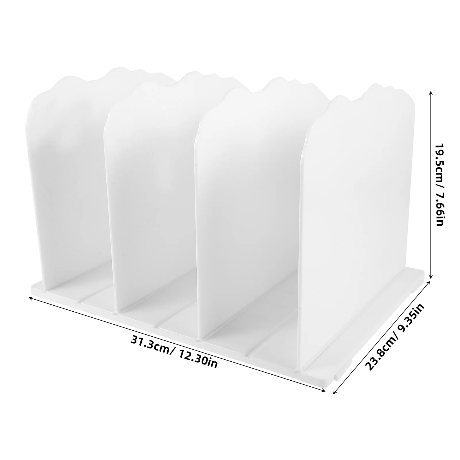 Caja de almacenamiento de plástico ajustable, organizador para bolsas, libros, archivos, monedero, estante, divisor de armario, soporte para revistas de escritorio, regalo