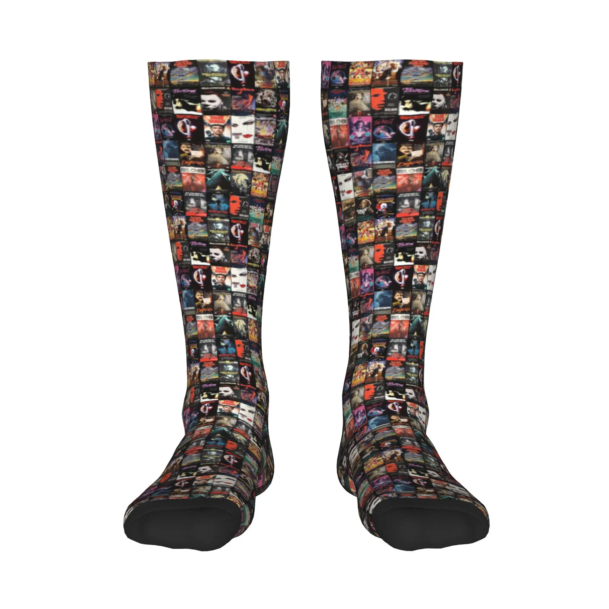 

All Seasons Crew Stockings RETRO HORROR VHS ARTWORK - 1988, носки, длинные носки в стиле хип-хоп, аксессуары для мужчин и женщин, рождественские подарки