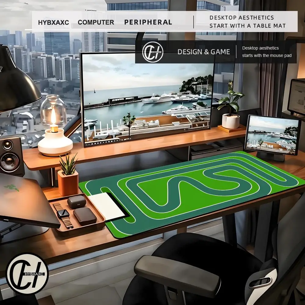  Car Scene Street Mouse Pad Cute HD Desk Pad Extended Gaming Keyboard Mats Large 90x40cm XXL Gamer Mousepad